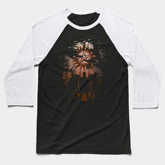 Demon Hunters Baseball T-Shirt by FanFreak